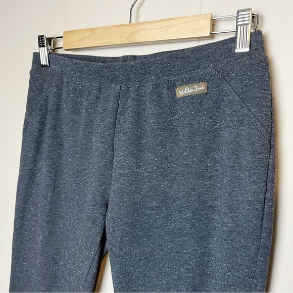 Matilda Jane metallic gray leggings medium charcoal neutral stretch solid - Picture 2 of 10